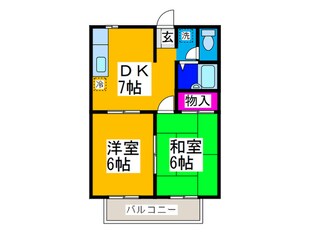 リベラル深阪Ｂの物件間取画像